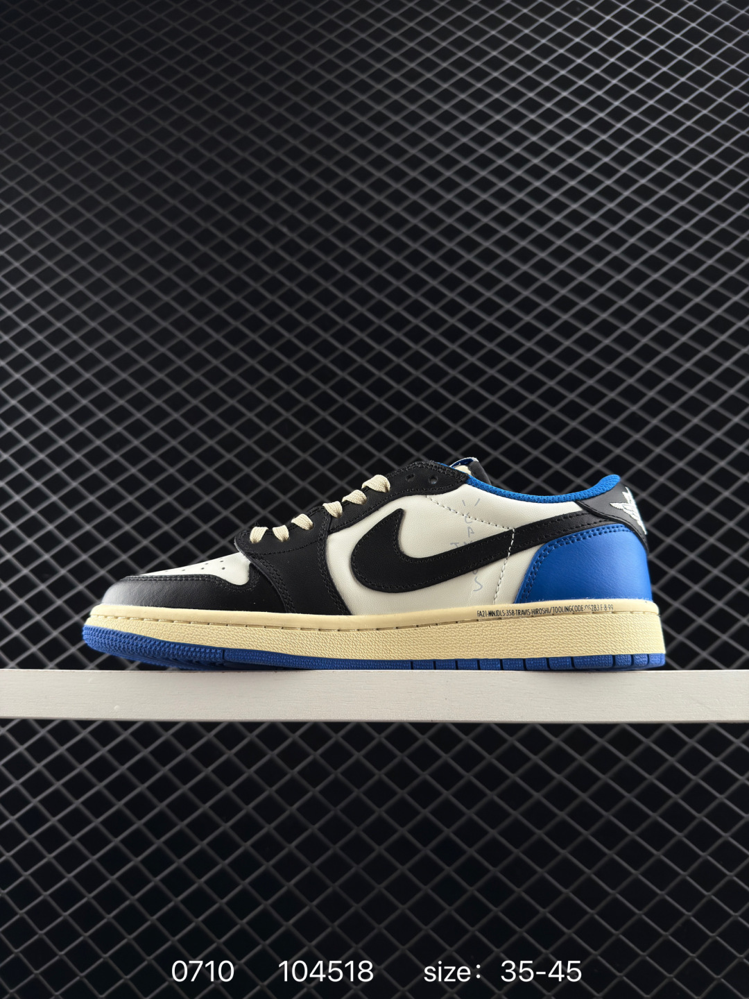 Fragment Design x Travis Scott x Nike Air Jordan 1 Low OG SP”Military Blue”